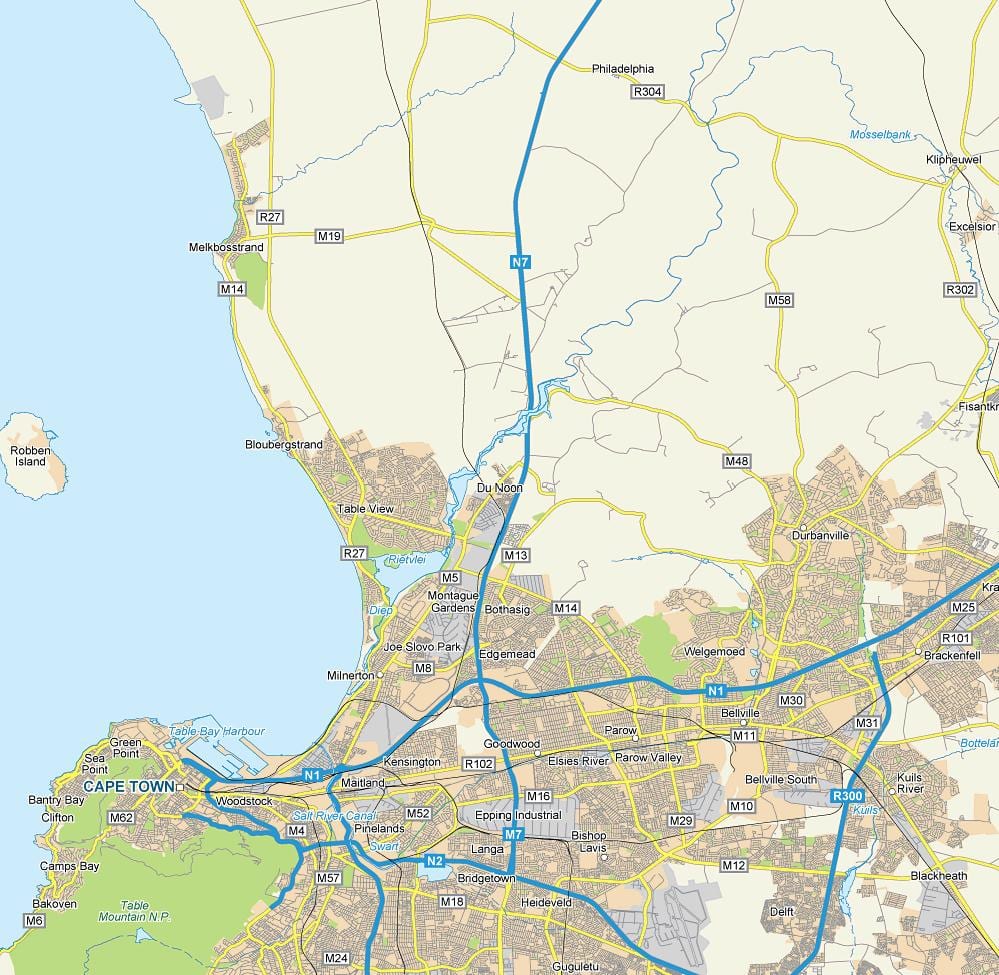 வரைபடம் dunoon கேப் டவுன்