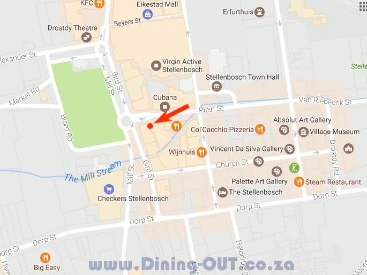 வரைபடம் dorp தெரு கேப் டவுன்