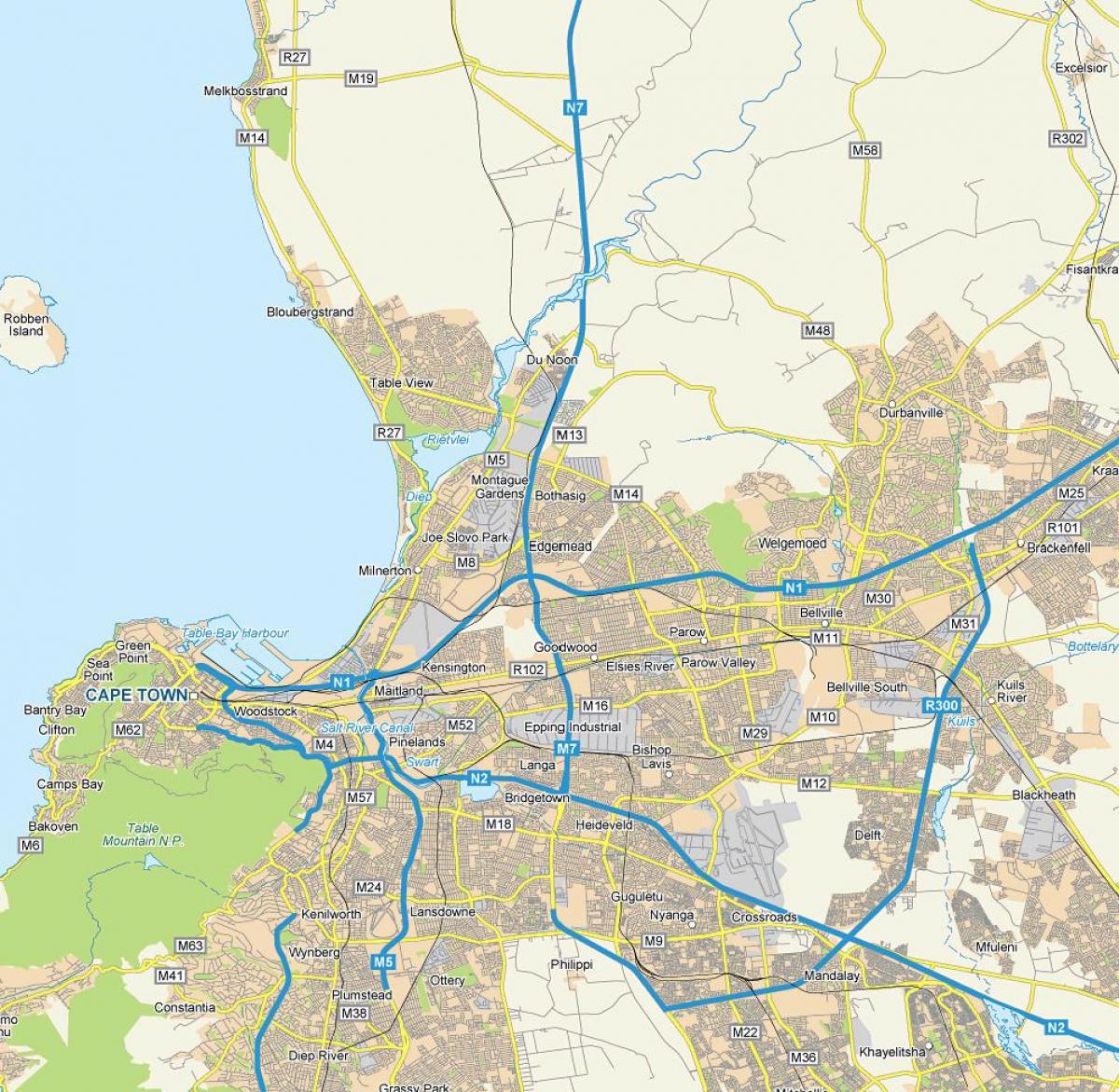 வரைபடம் edgemead கேப் டவுன்