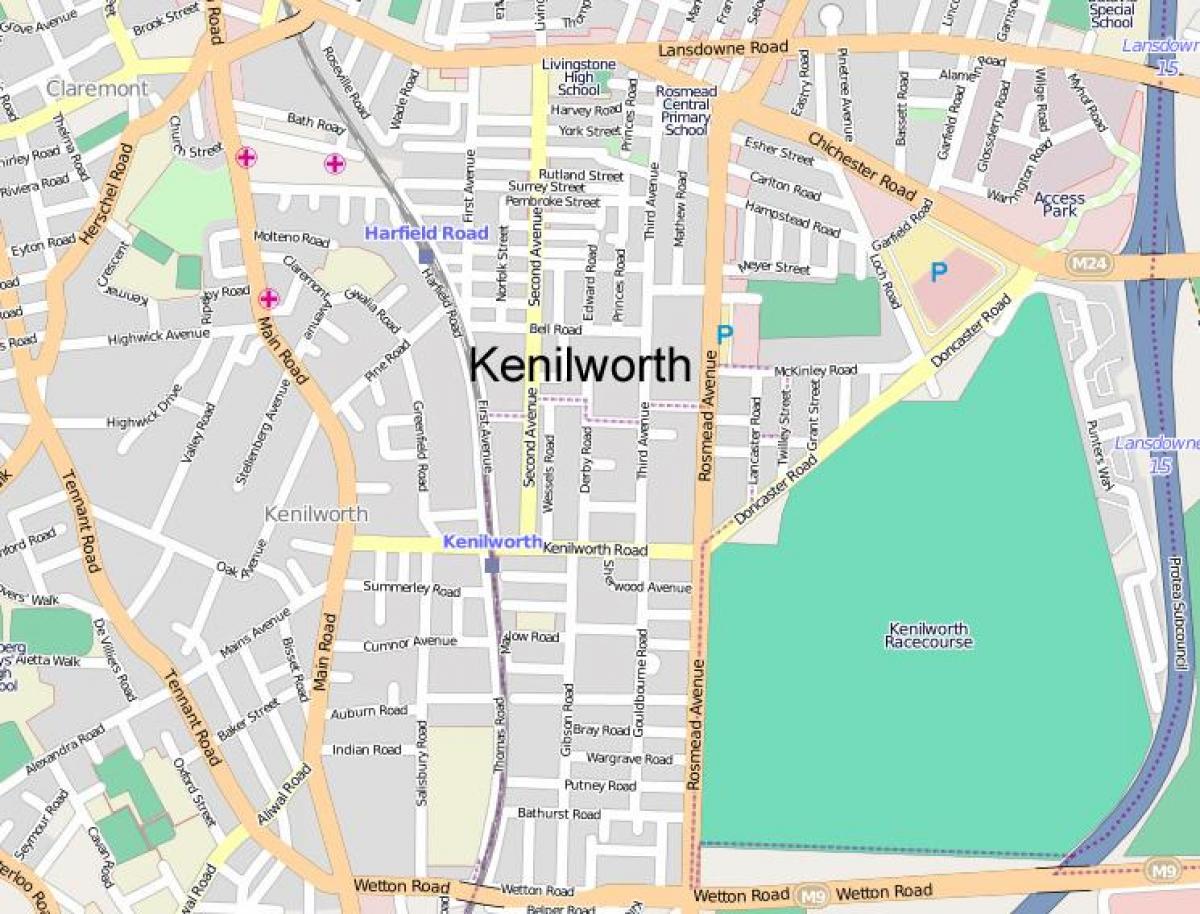 வரைபடம் kenilworth கேப் டவுன்