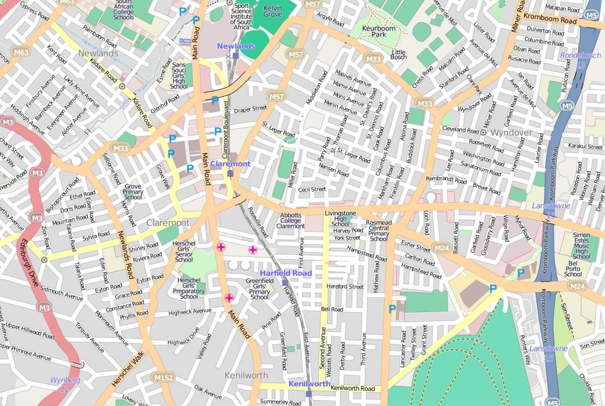 வரைபடம் lansdowne கேப் டவுன்