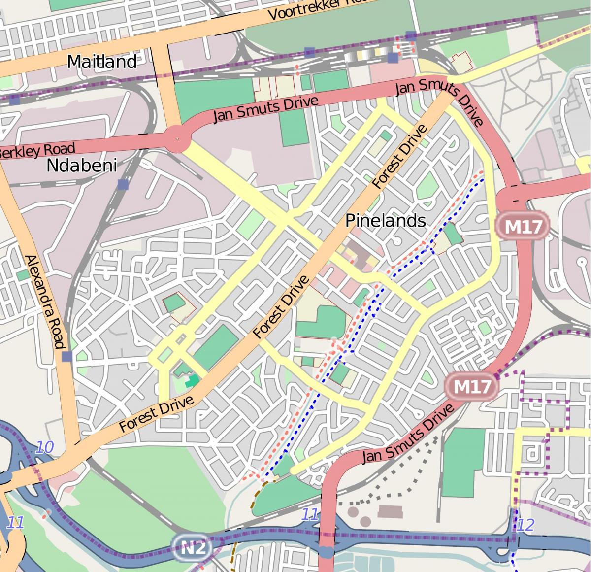 வரைபடம் maitland கேப் டவுன்