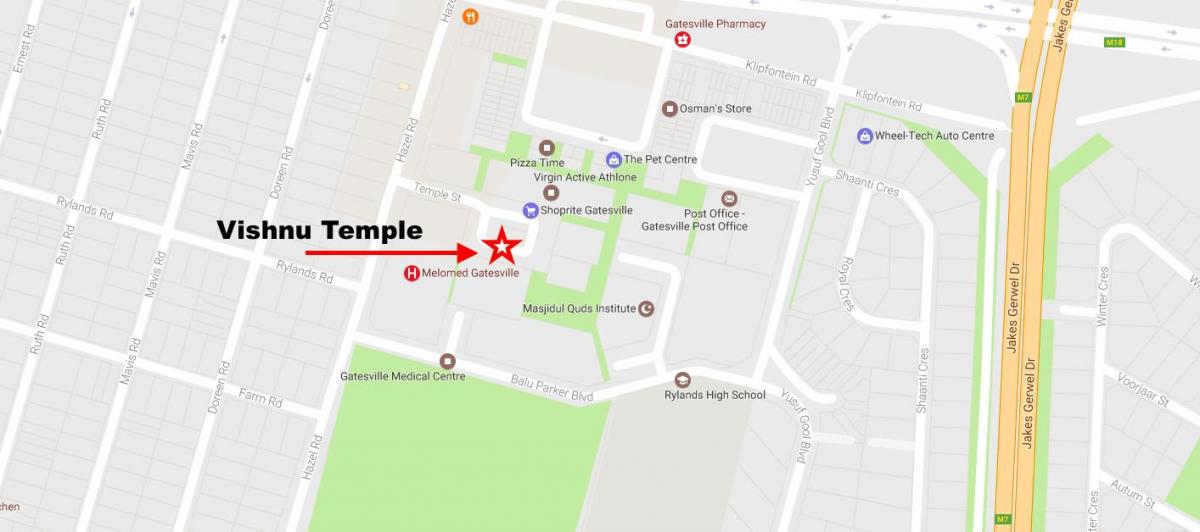 வரைபடம் rylands கேப் டவுன்