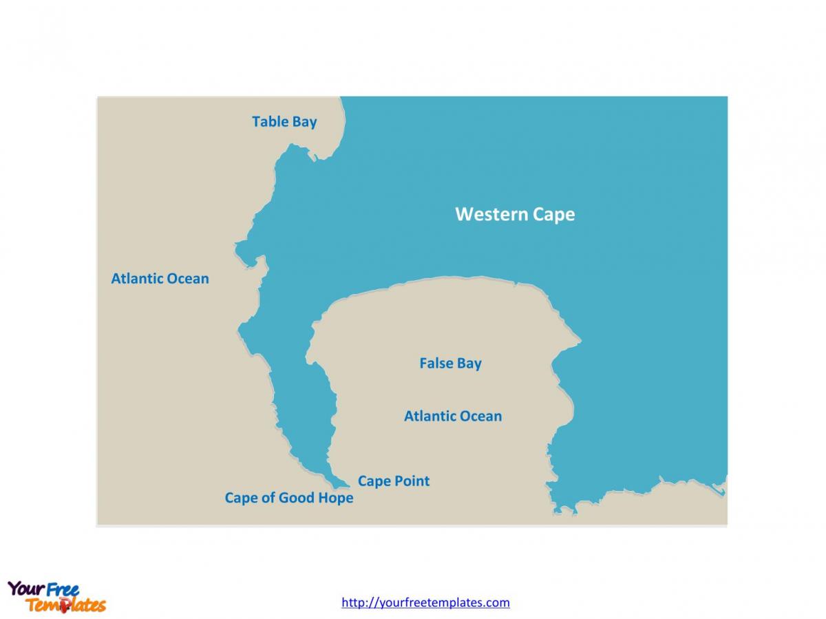வரைபடம் அட்டவணை வளைகுடா, தென் ஆப்ரிக்கா