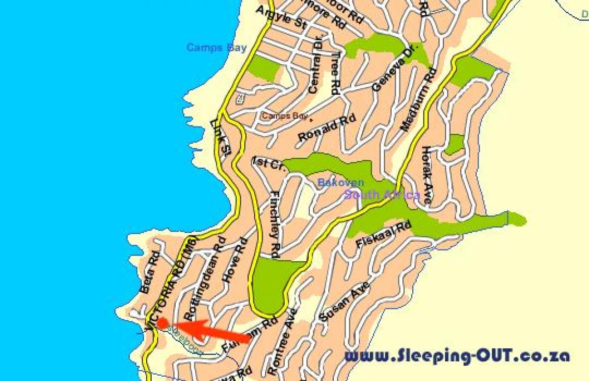 வரைபடம் பெருங்கடல் காண்க கேப் டவுன்
