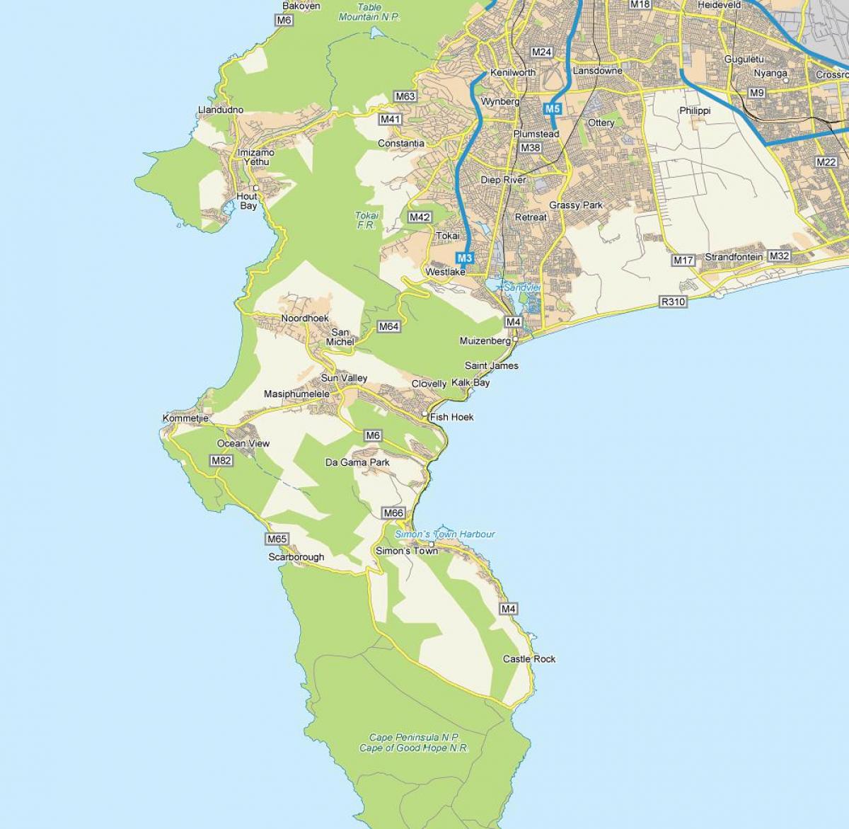 வரைபடம் மீன் hoek தென் ஆப்ரிக்கா