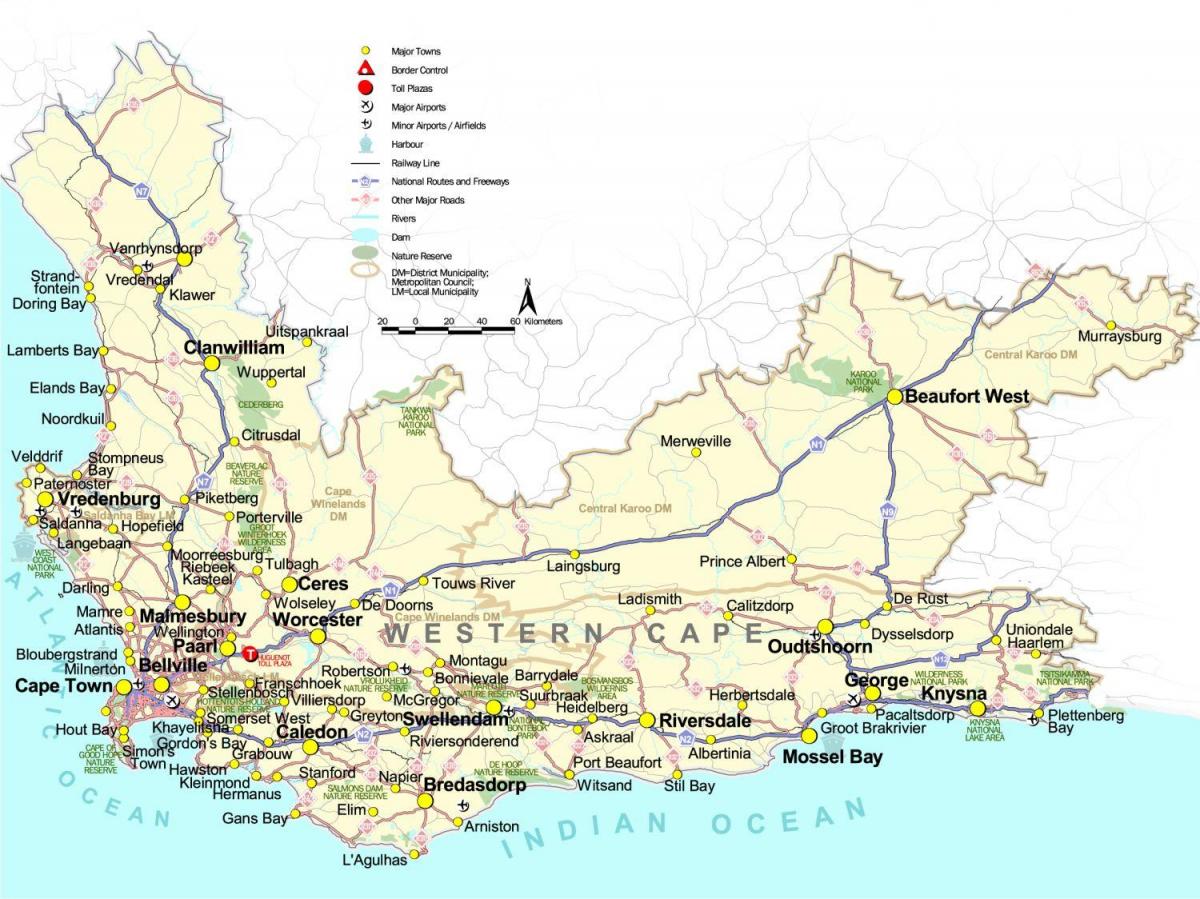 வரைபடம் cape தென் ஆப்ரிக்கா