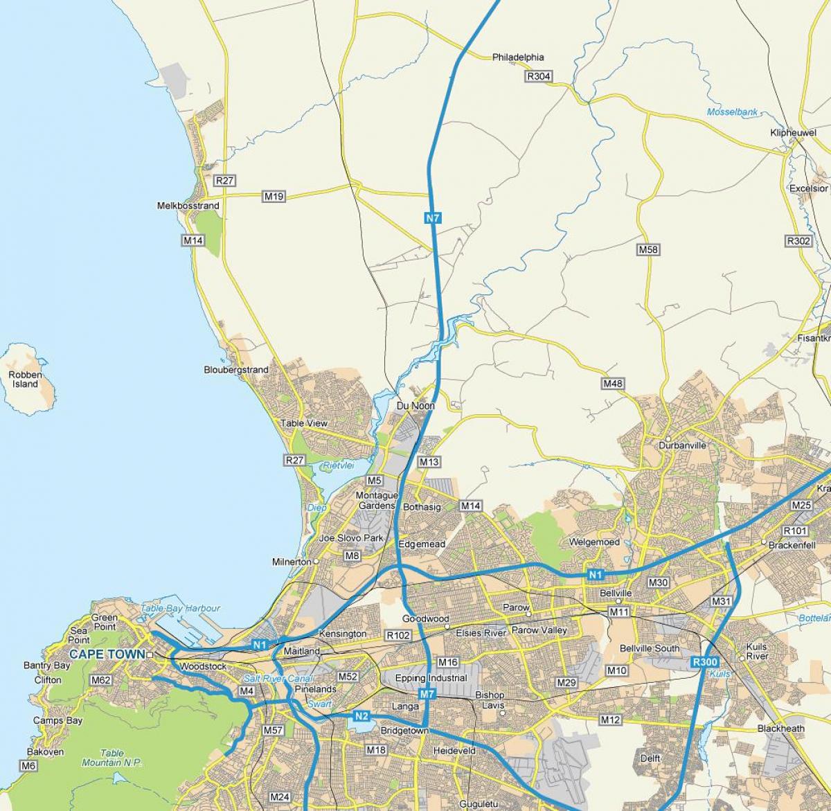 வரைபடம் dunoon கேப் டவுன்