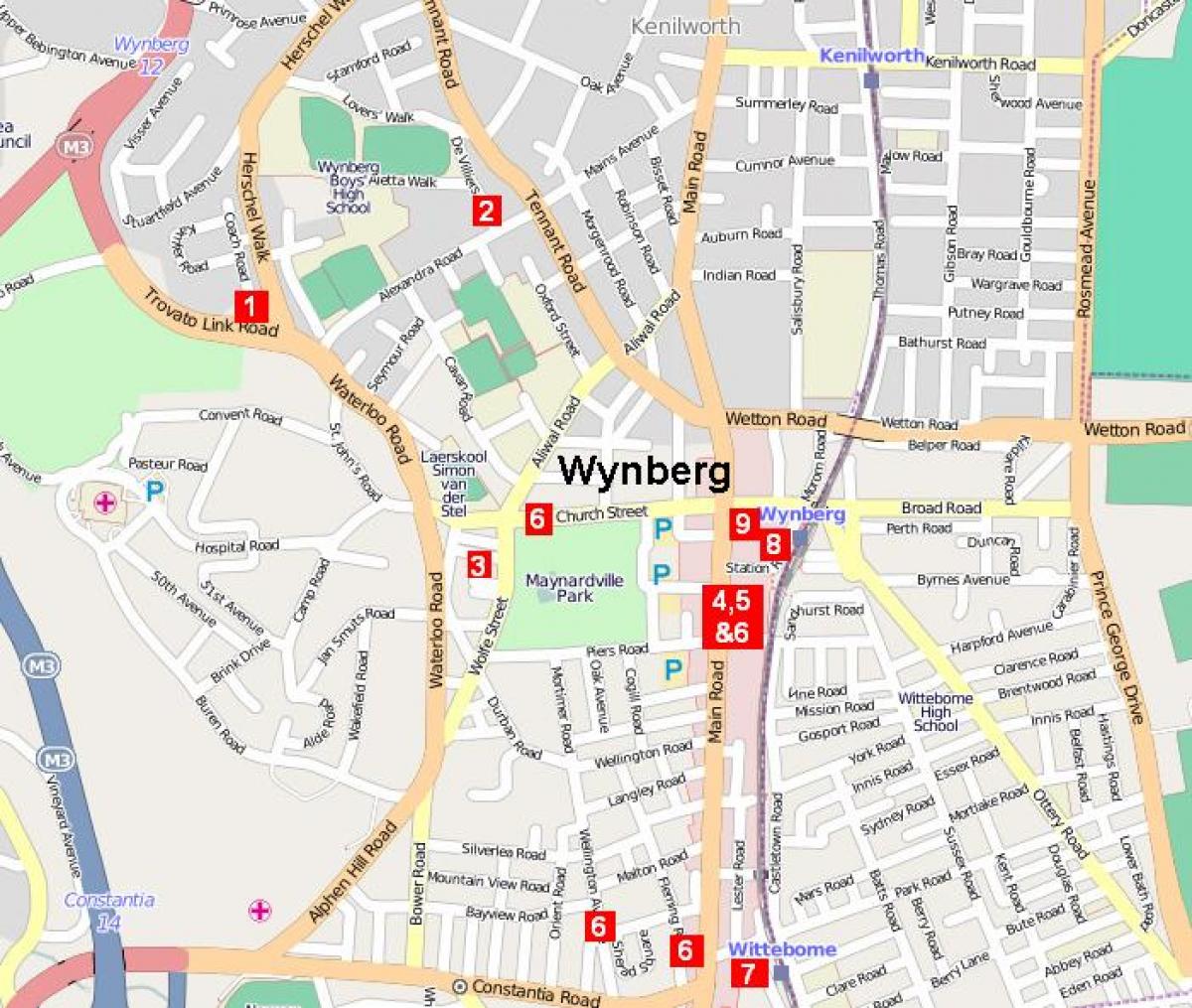  வரைபடம் wynberg கேப் டவுன்