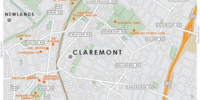 வரைபடம் claremont கேப் டவுன்