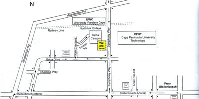 வரைபடம் cput கேப் டவுன் வளாகத்தில்