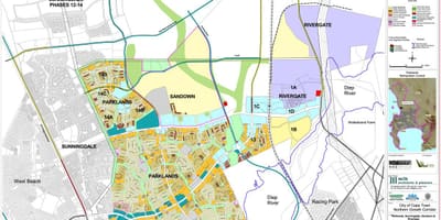 வரைபடம் parklands கேப் டவுன் 