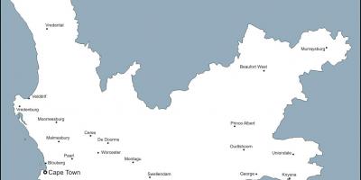 வெற்று வரைபடத்தை கேப் டவுன்